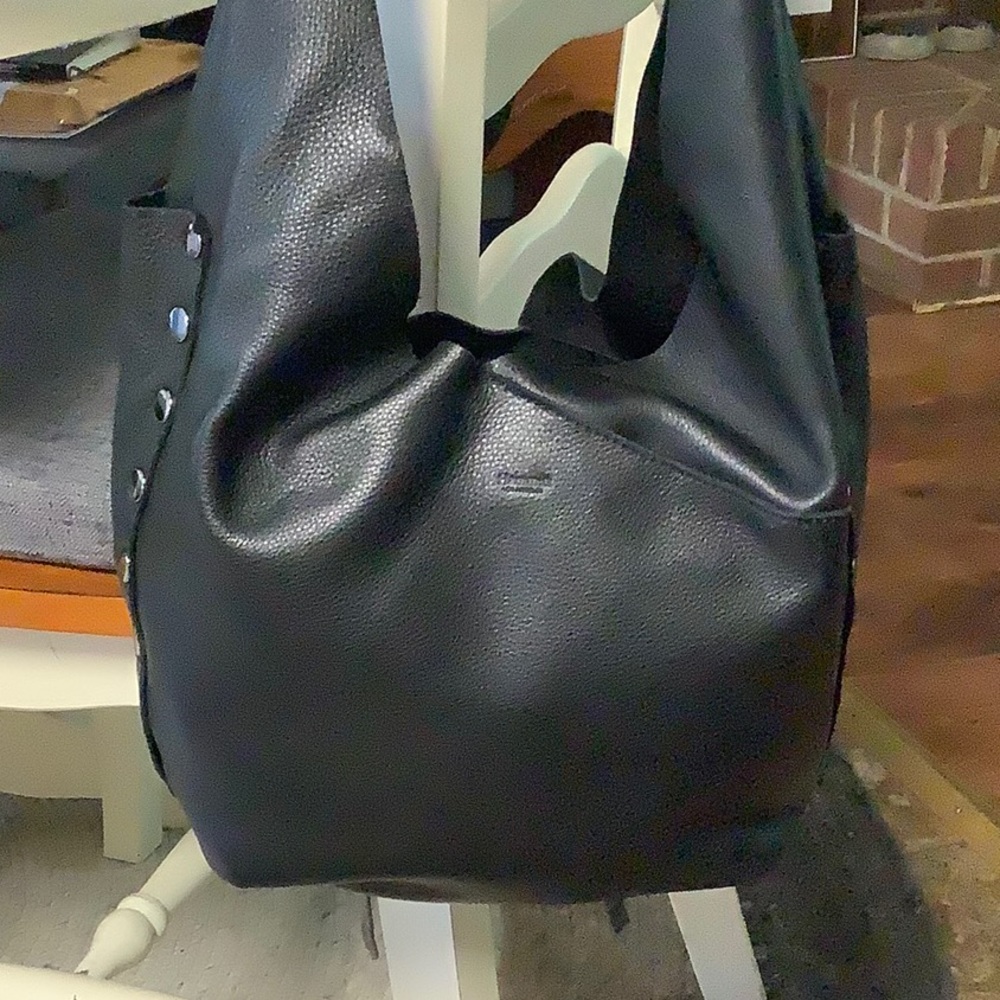 Hammitt Tom Large Black Leather Hobo Bag - Includes Storage Bag. NEW WITH TAGS!!